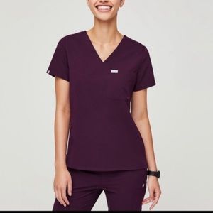 FIGS limited ed. deep purple Catarina and Yola-XXS